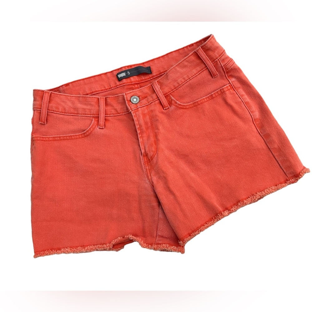 Vintage Levi's Orange Denim Jean Cut-Off Shorts - Size 8